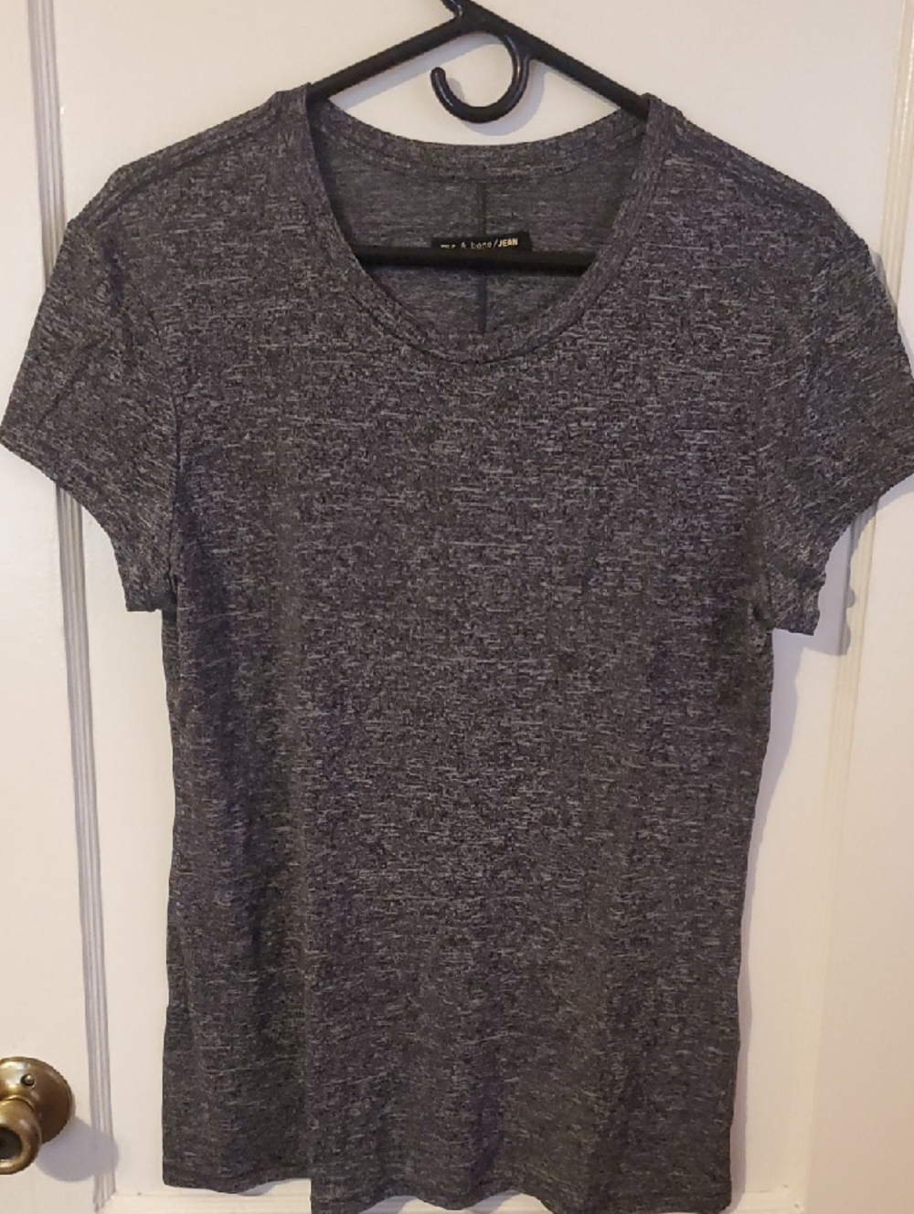 rag & bone Heather Charcoal Short Sleeve Tee - Dark Gray